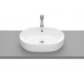 Lavoar oval pe blat The Gap 550x390mm, portelan alb